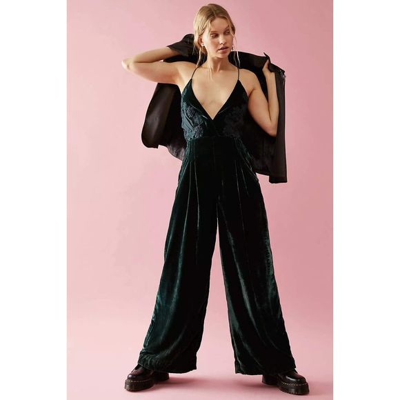 Free People Blake Velvet One Piece